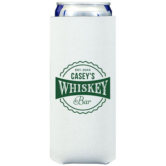 Whiskey Bar Label Collapsible Slim Huggers